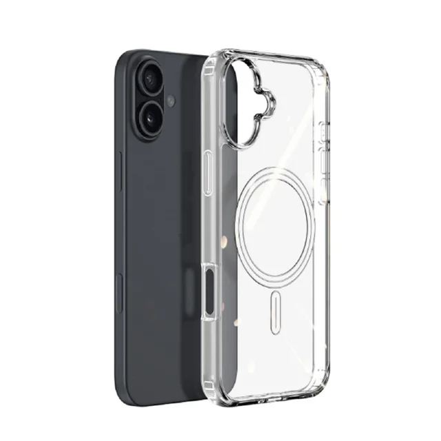 کاور مدل مگ سیف مناسب برای گوشی موبایل اپل Iphone 16 شفاف